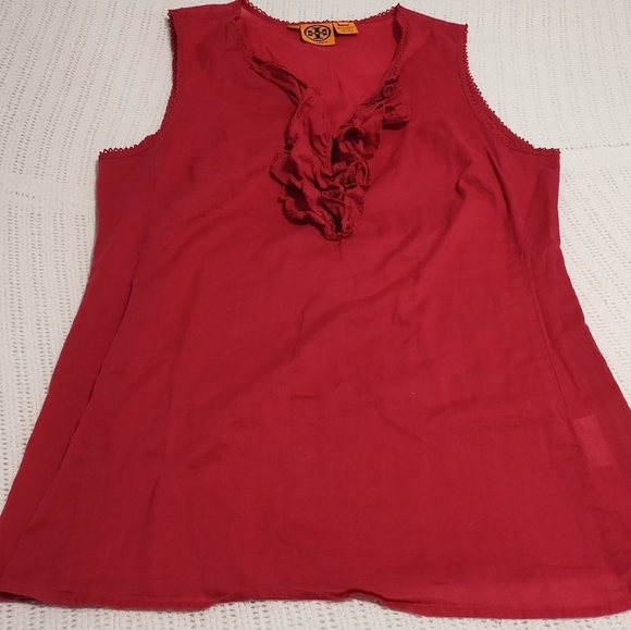 Tory Burch Tops - Tory Burch Women's  Ruffle Sleeveless Top